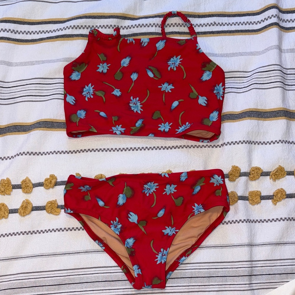 Crewcuts Red and Cream Swimwear